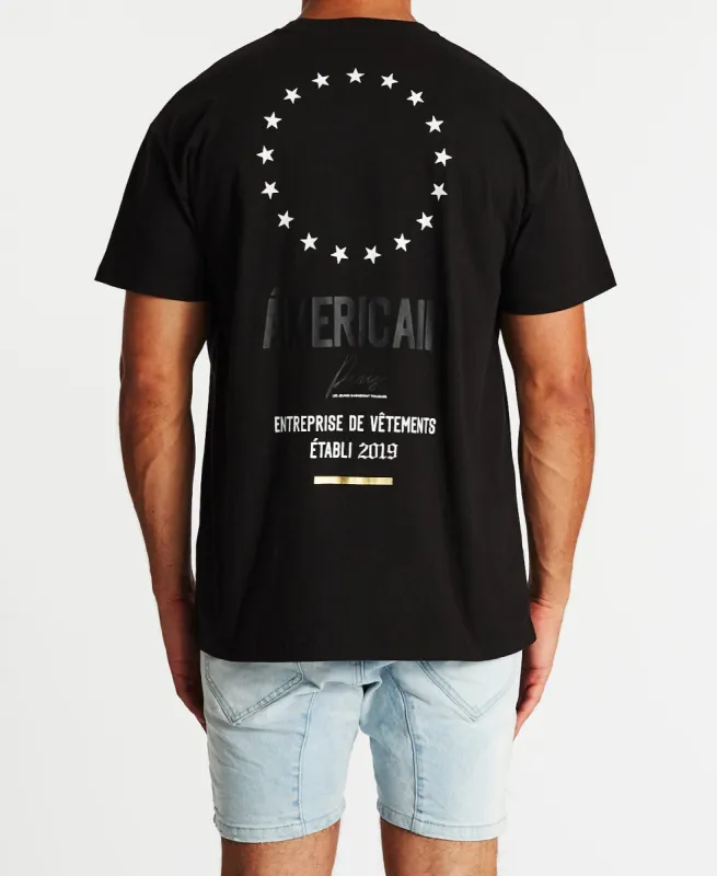 Flammes Oversized T-Shirt Jet Black sold by Neverland