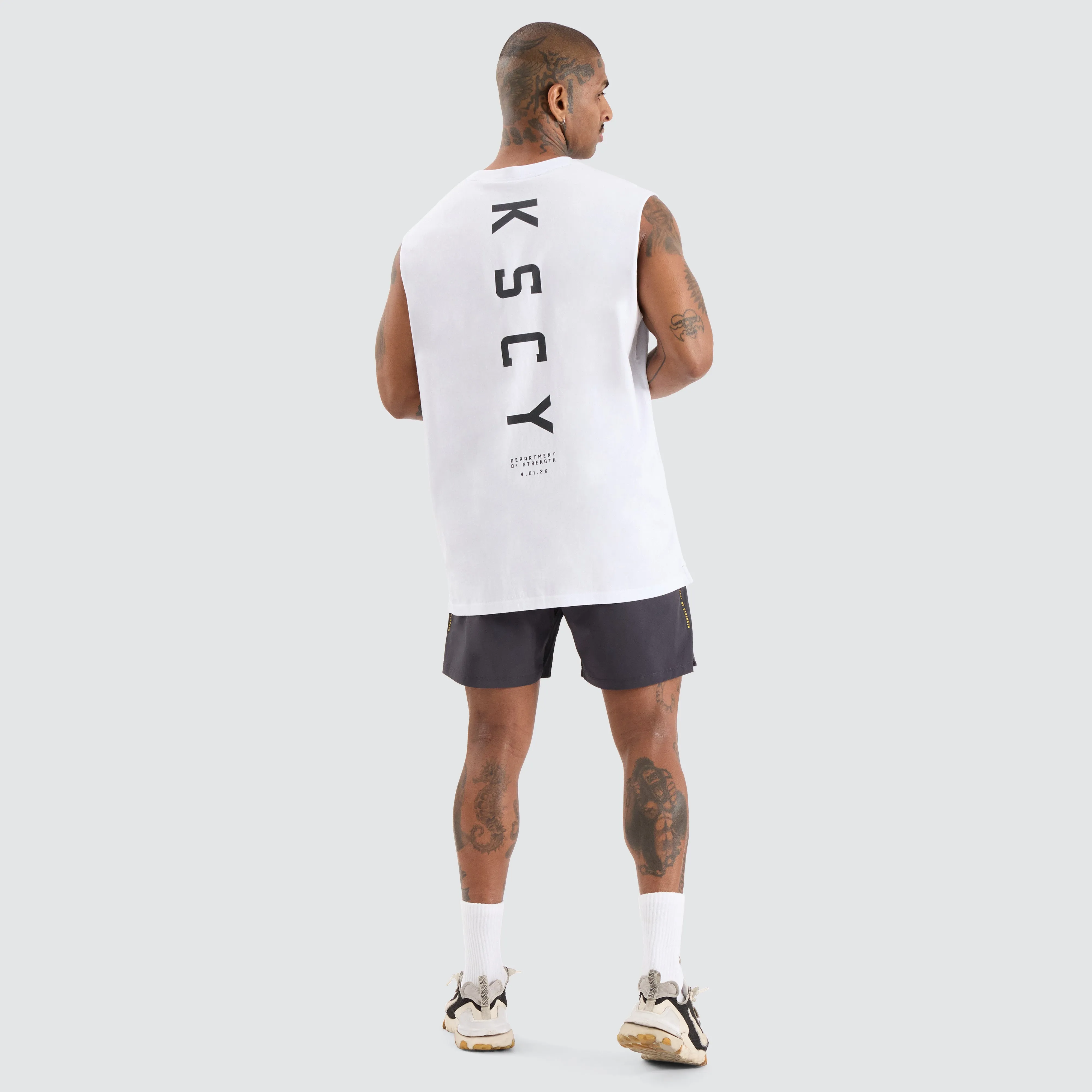 Vigor Split Hem Muscle Optical White sold by Neverland product image thumbnail 4