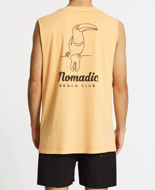 Beach Club Standard Muscle Tee Pigment Sunburst sold by Neverland