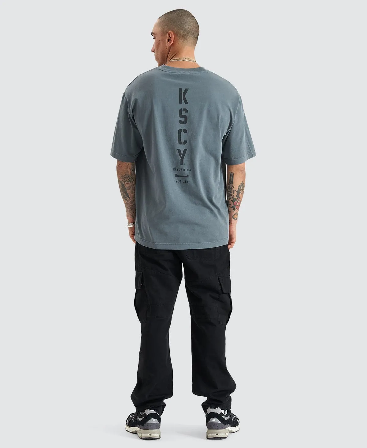 Trojan Heavy Oversized Tee Pigment Stormy Weather sold by Neverland product image thumbnail 4