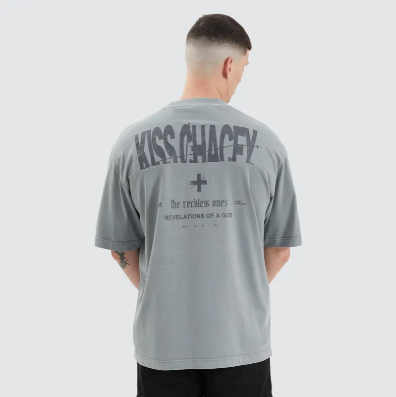 Wright Oversized Tee Pigment Neutral Grey sold by Neverland
