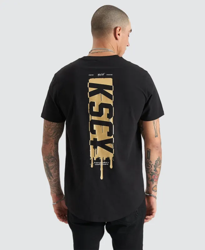 Nightbrook Dual Curved Tee Jet Black sold by Neverland