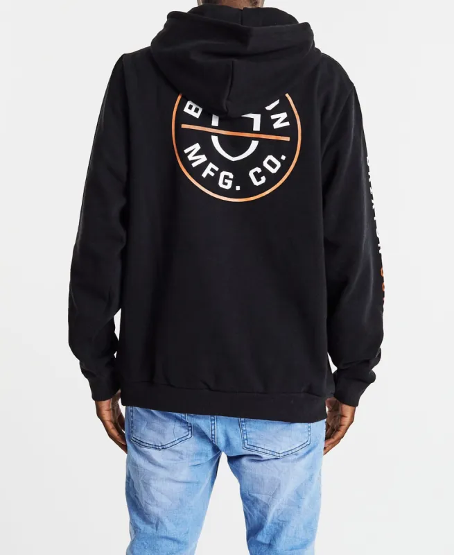 Crest Hoodie Black/Caramel/White sold by Neverland