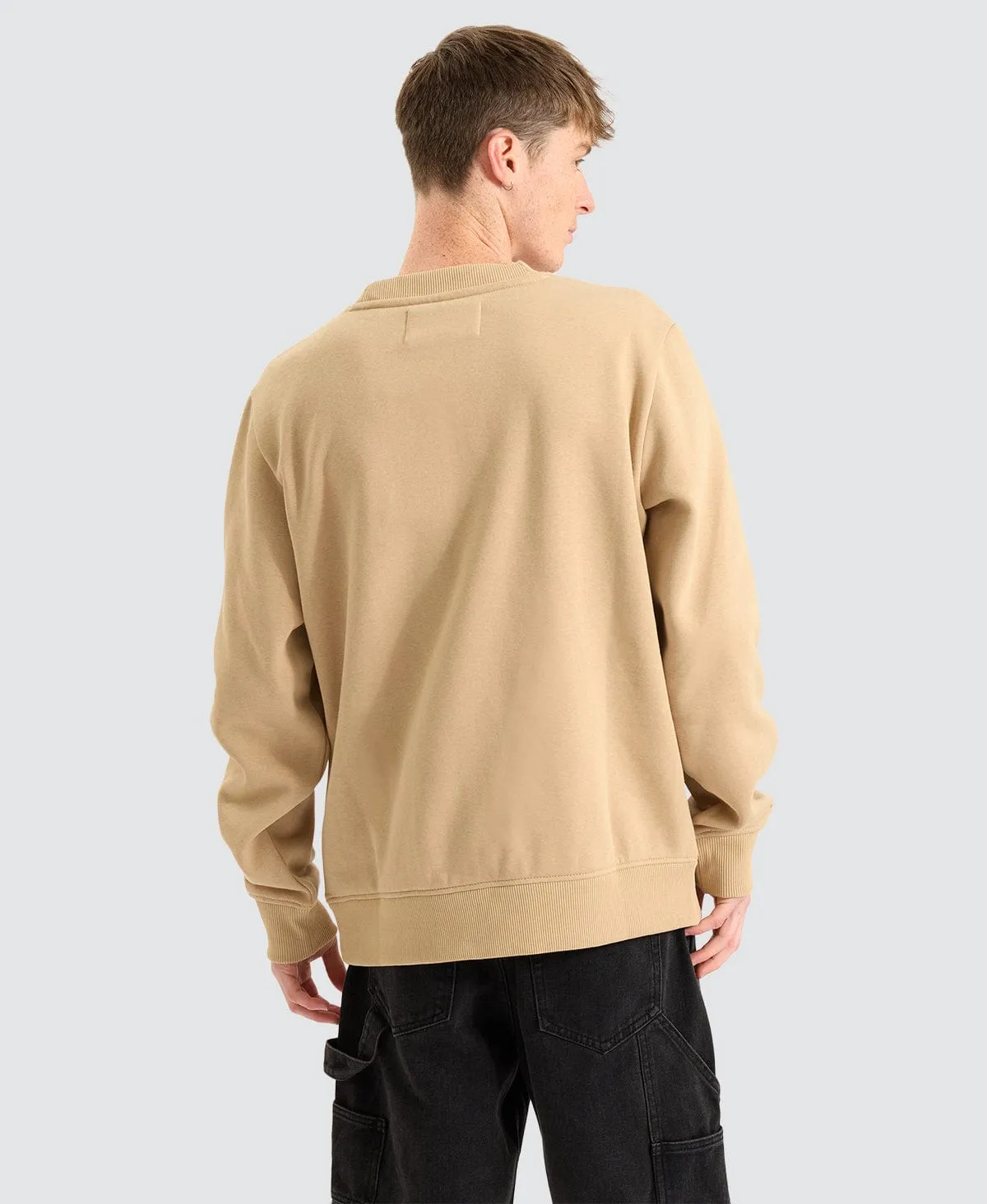 Disrupted Monologo Crew Neck Jumper Travertine Brown sold by Neverland product image thumbnail 2