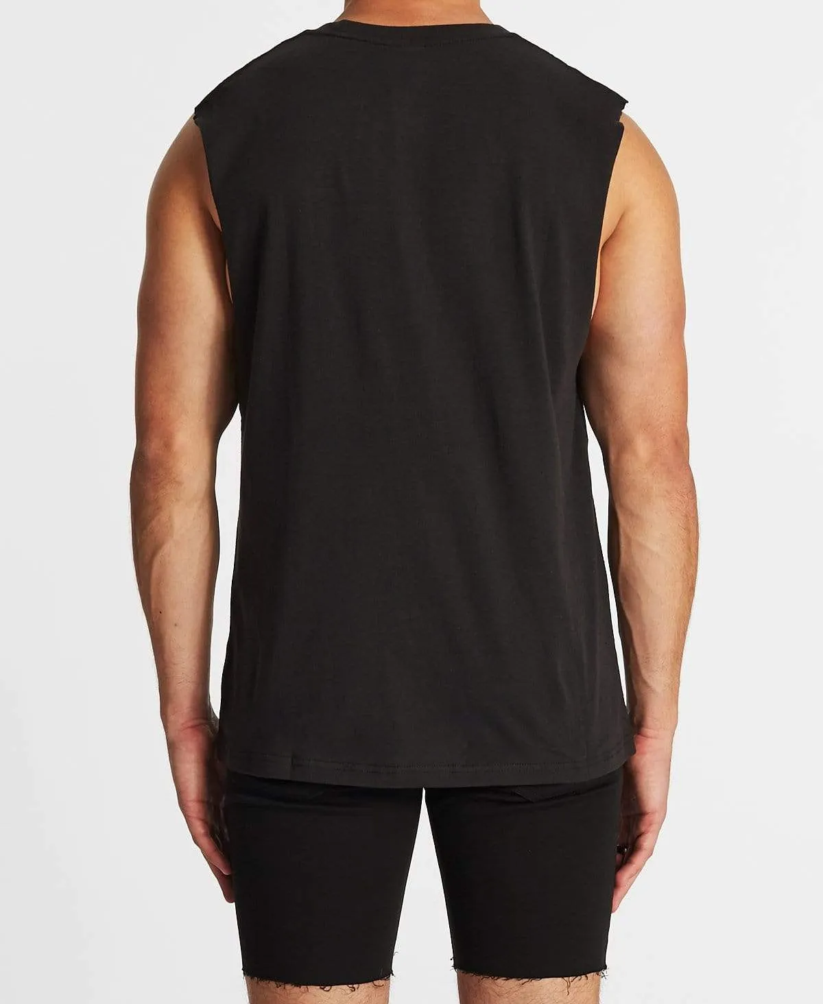 Lee Line Muscle Tee Washed Black sold by Neverland product image thumbnail 2