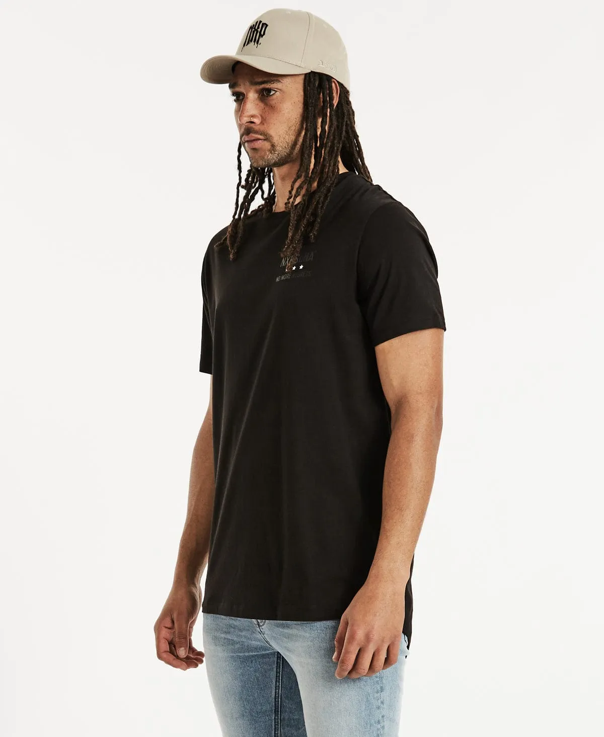 Regretful Cape Back T-Shirt Jet Black sold by Neverland product image thumbnail 3