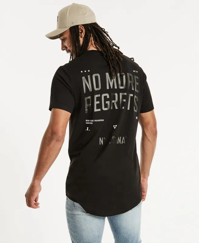 Regretful Cape Back T-Shirt Jet Black sold by Neverland