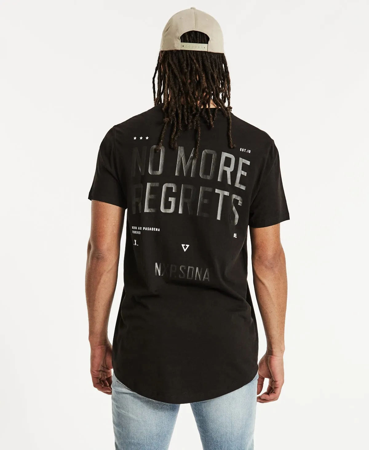 Regretful Cape Back T-Shirt Jet Black sold by Neverland product image thumbnail 4