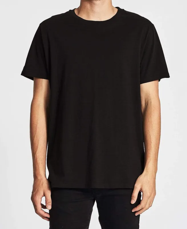Basic Box Fit T-Shirt Jet Black sold by Neverland