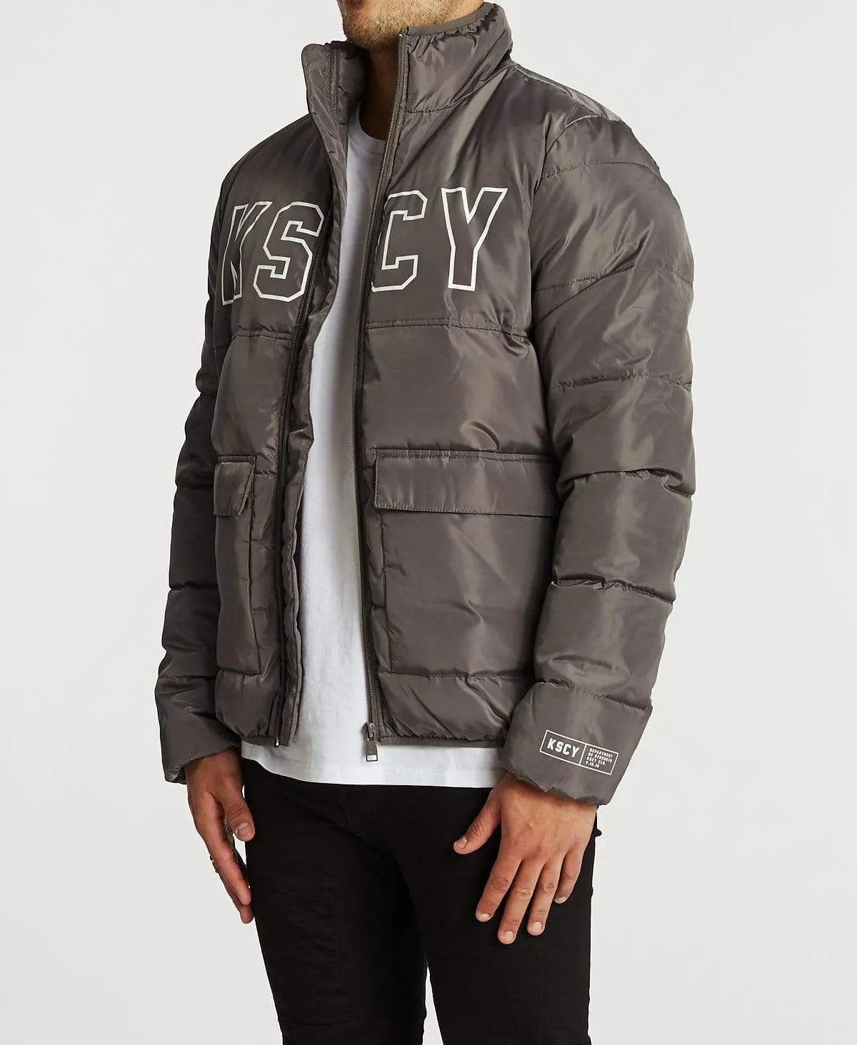 Republic Puffer Jacket Charcoal sold by Neverland product image thumbnail 3