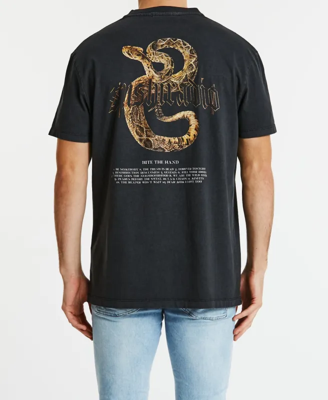 Bite Relaxed T-Shirt Pigment Black sold by Neverland