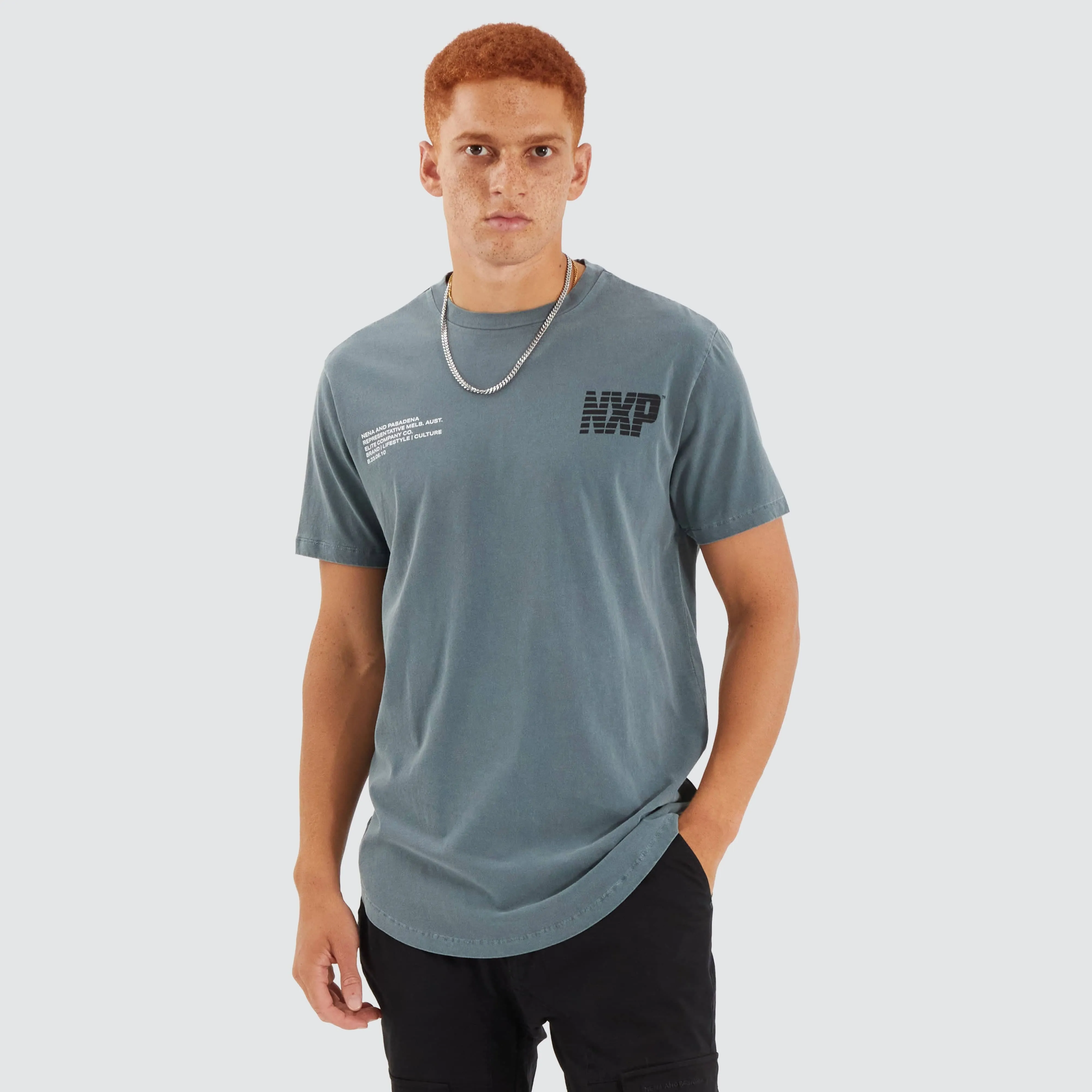 Basis Dual Curved Tee Pigment Stormy Weather sold by Neverland product image thumbnail 2