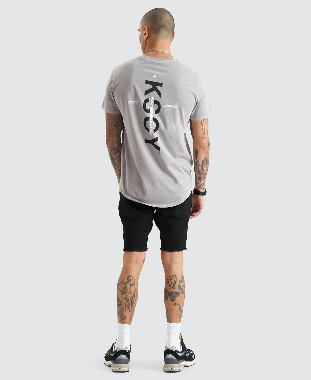 Tustin Dual Curved Tee Pigment Frost Grey sold by Neverland product image thumbnail 3