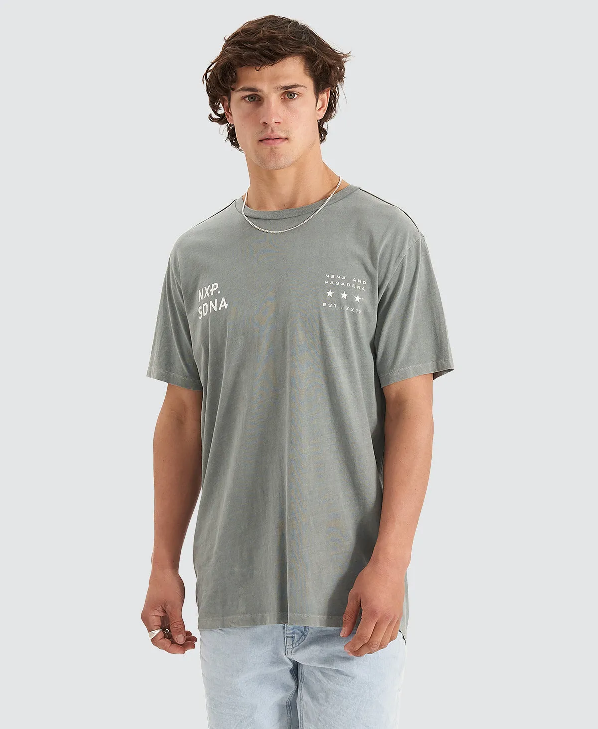 Triple Threat Tee Neutral Grey sold by Neverland product image thumbnail 2