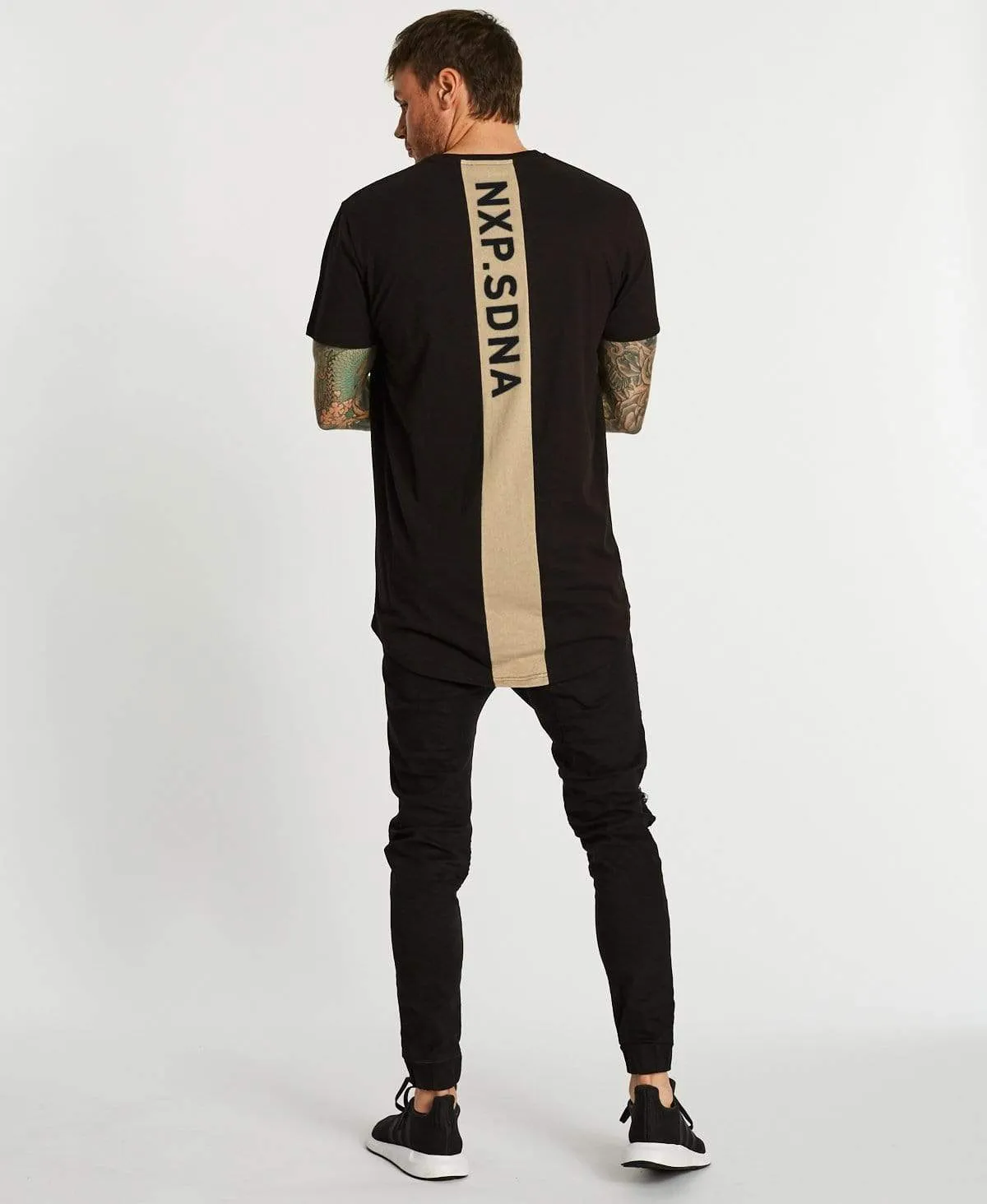 Suzuka Cape Back T-Shirt Jet Black/Sand sold by Neverland product image thumbnail 5