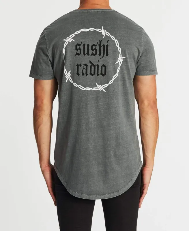 Northern Dual Curved T-Shirt Pigment Charcoal sold by Neverland