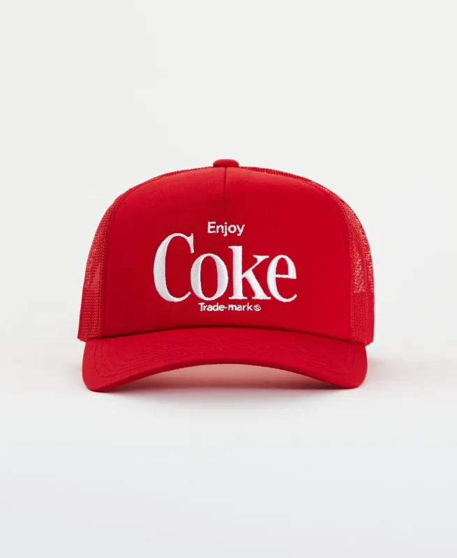 Coca-Cola Enjoy MP Trucker Hat Coke Red sold by Neverland