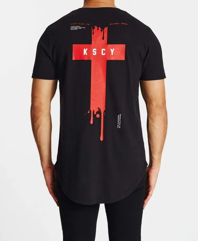 Untold Truth Dual Curved T-Shirt Jet Black sold by Neverland