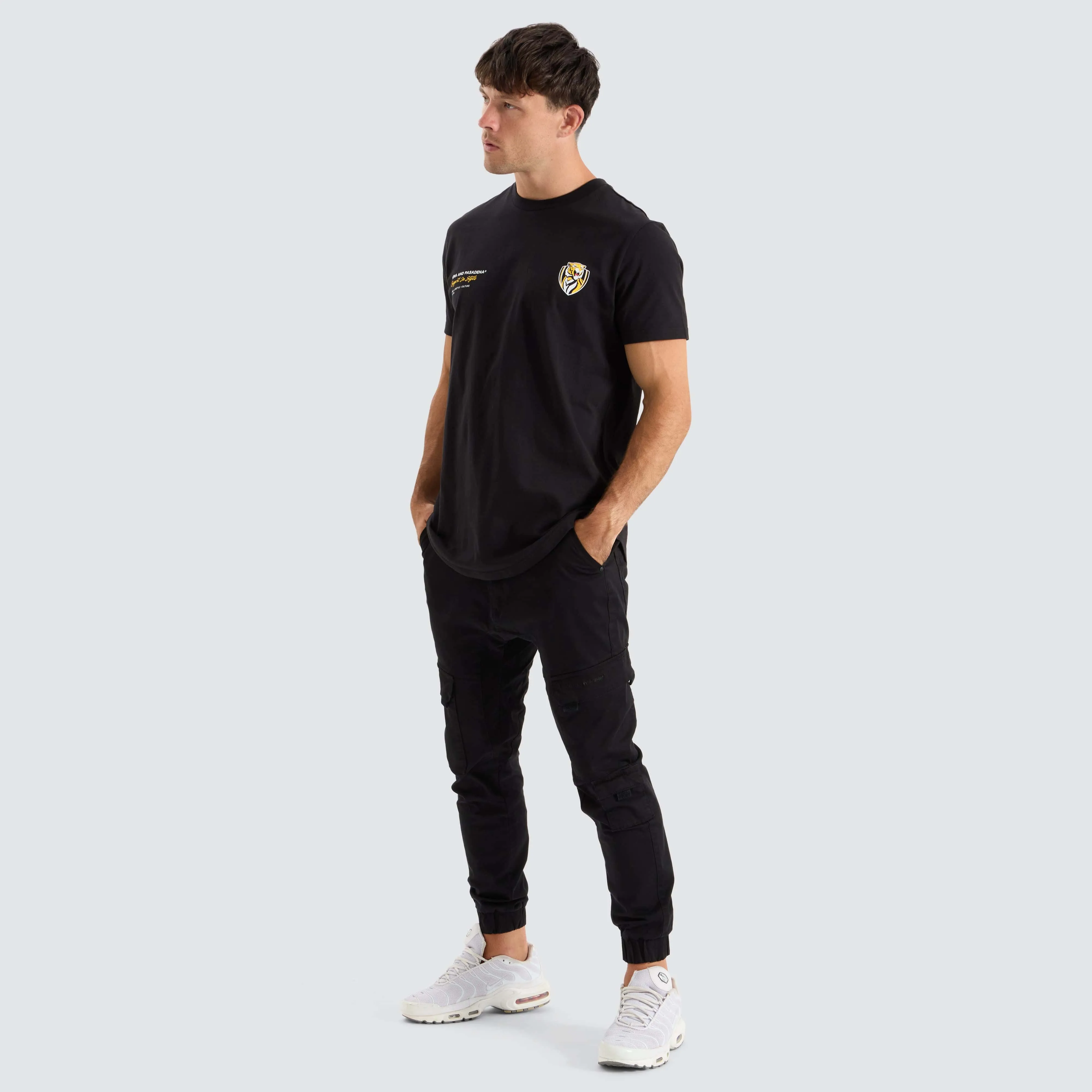Richmond Tigers AFL Dual Curved Tee Jet Black sold by Neverland product image thumbnail 4