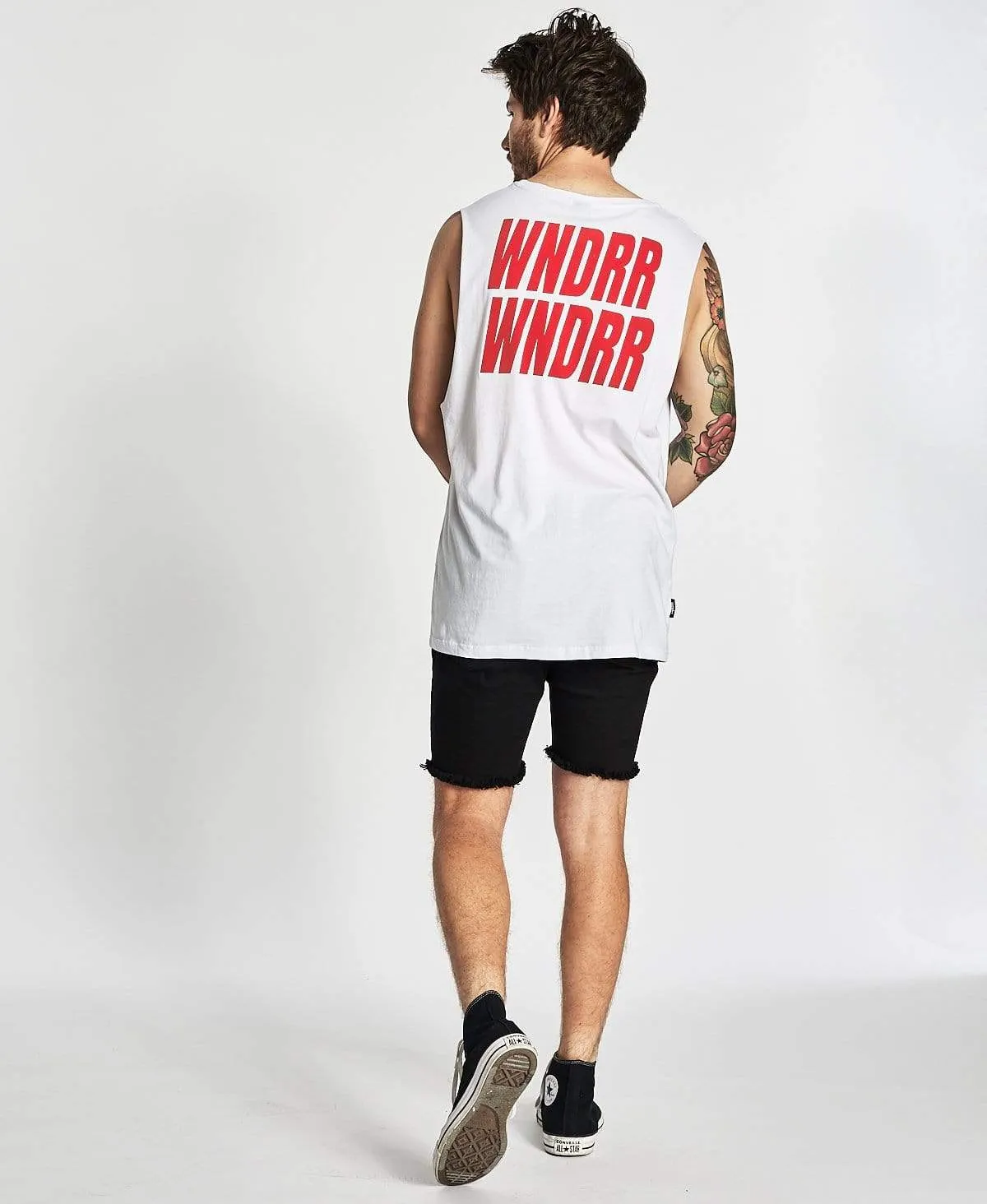 Vandals Muscle Tee White sold by Neverland product image thumbnail 4