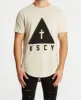 Keep Strong Dual Curved T-Shirt Sand sold by Neverland