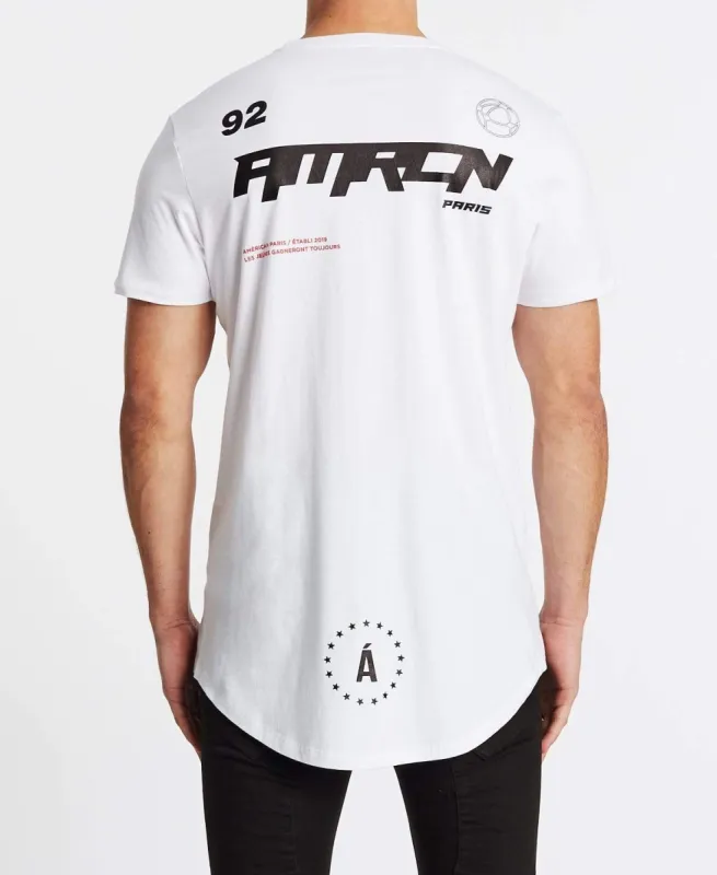 Spartiate Dual Curved T-Shirt White sold by Neverland