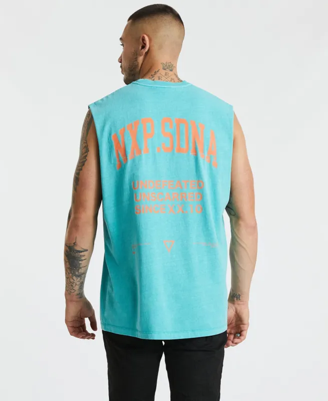 Rival Relaxed Muscle Tee Pigment Aqua sold by Neverland