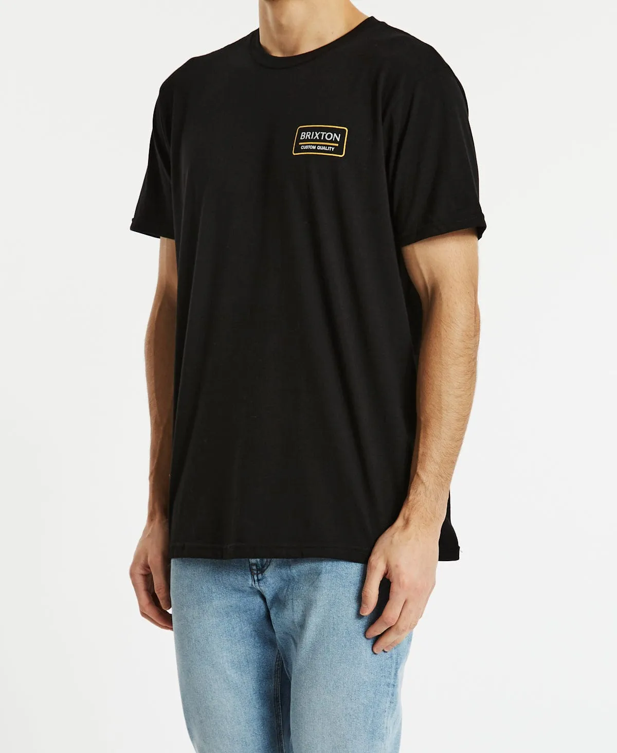 Palmer Proper Short Sleeve T-Shirt Black/Bright Gold sold by Neverland product image thumbnail 5