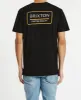 Palmer Proper Short Sleeve T-Shirt Black/Bright Gold sold by Neverland