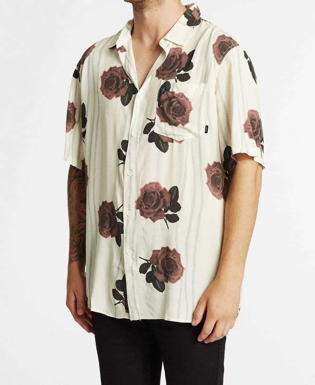 Rose Lens Short Sleeve Shirt Dirty White sold by Neverland product image thumbnail 3