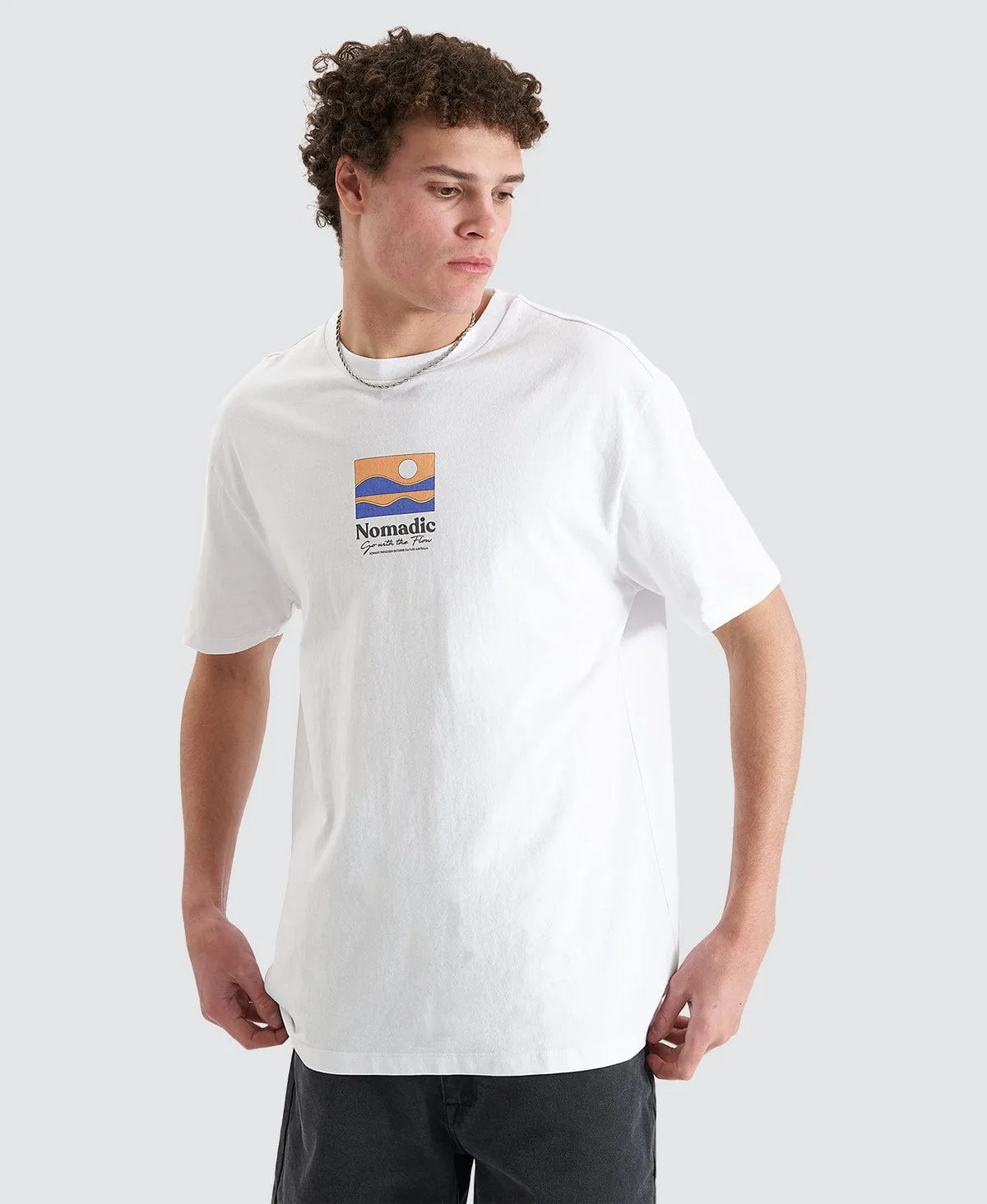 Arrivals Relaxed Tee Optical White sold by Neverland