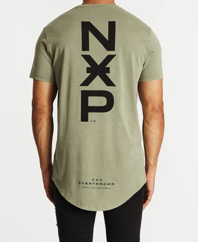 Overthrown Cape Back T-Shirt Pigment Khaki sold by Neverland