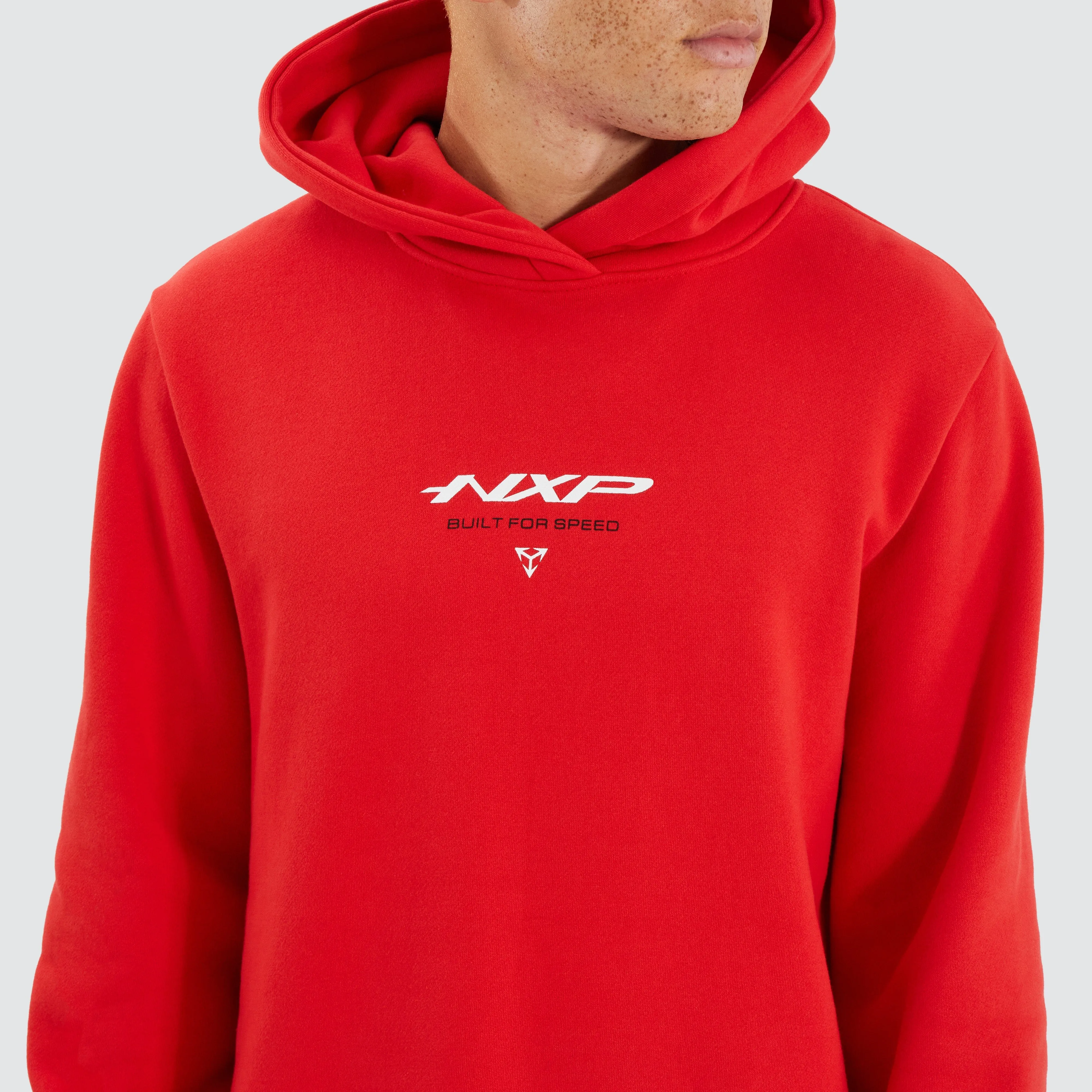 Digit Dual Curved Hoodie Poppy Red sold by Neverland product image thumbnail 3