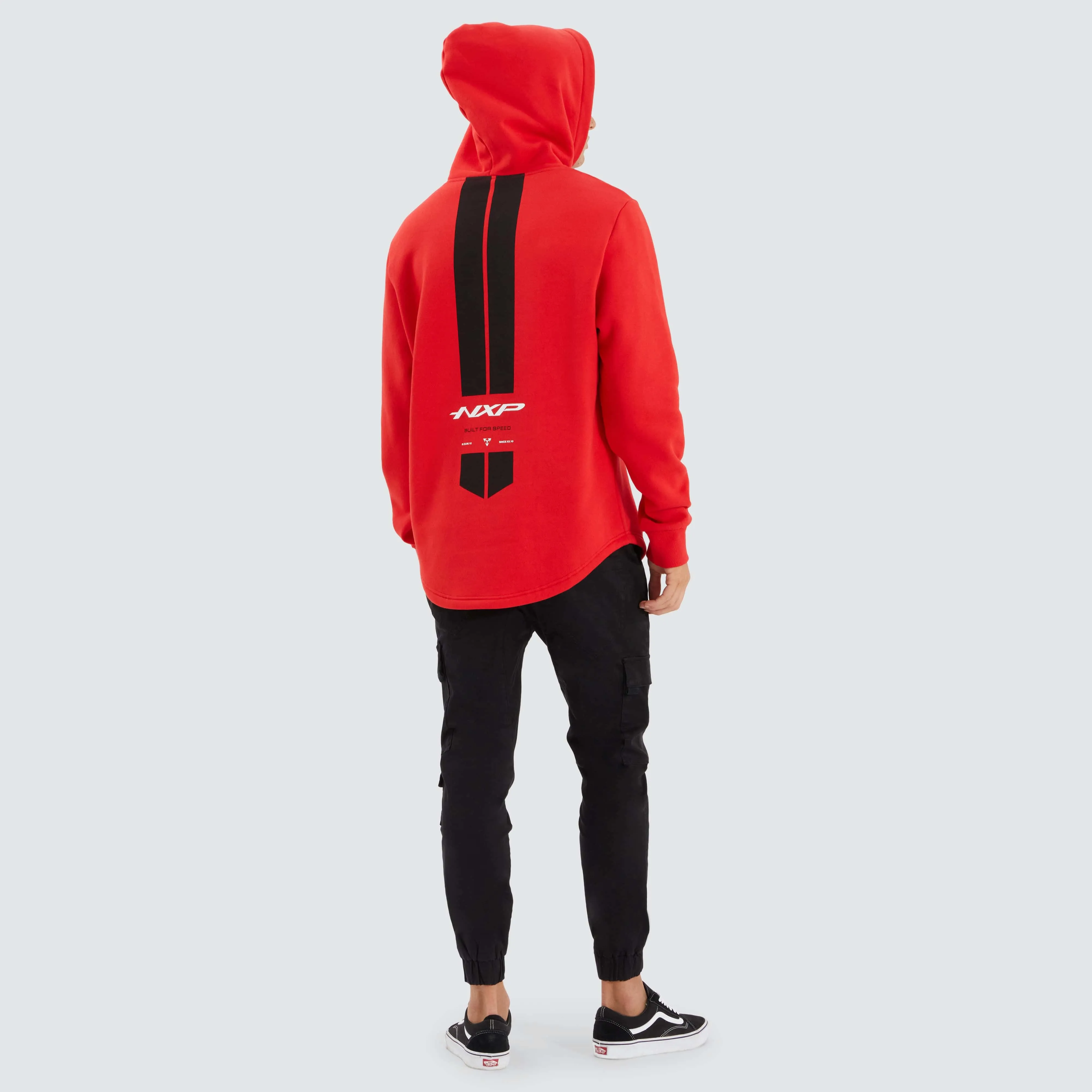 Digit Dual Curved Hoodie Poppy Red sold by Neverland product image thumbnail 5