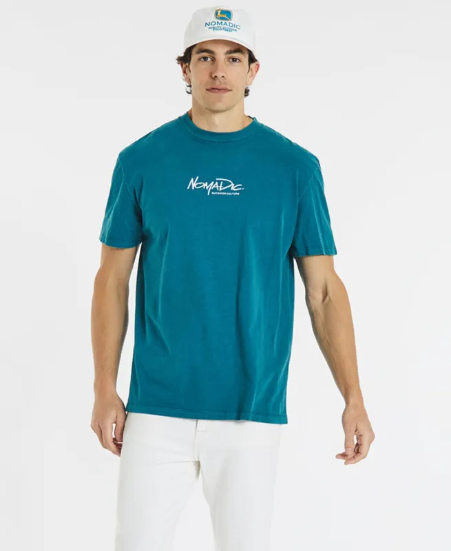 Cassils Relaxed T-Shirt Pigment Dragonfly Green sold by Neverland