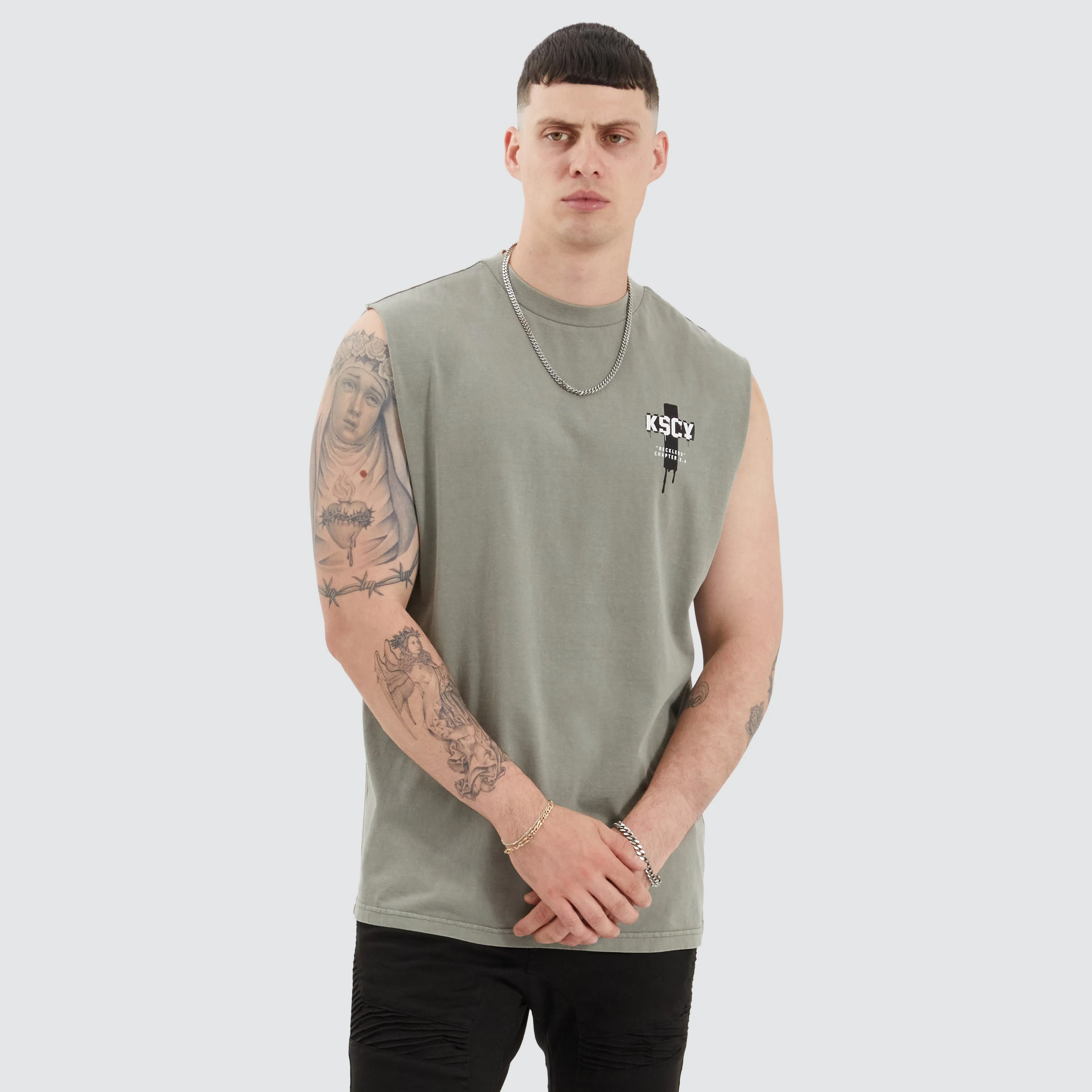 Ripped Relaxed Muscle Pigment Khaki sold by Neverland