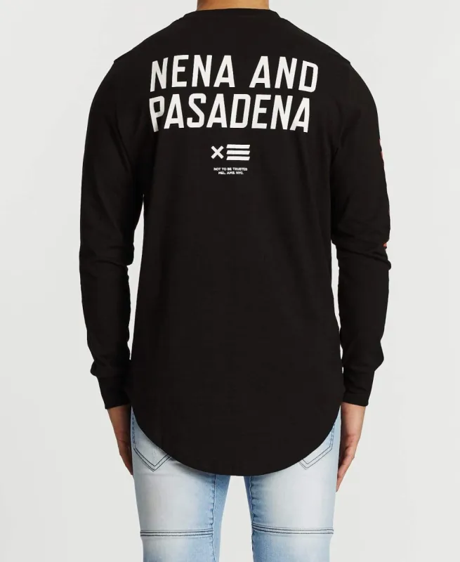 Disturbance Cape Back Long Sleeve T-Shirt Jet Black sold by Neverland