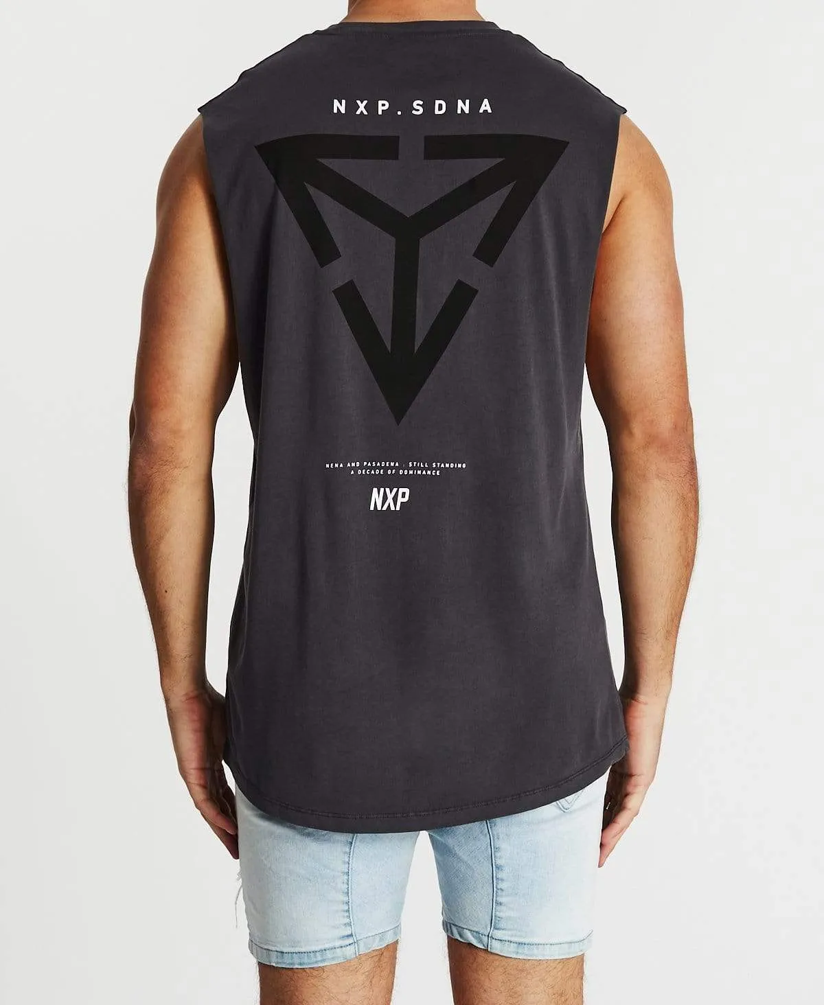 Equal Scoop Back Muscle Tee Pigment Asphalt sold by Neverland