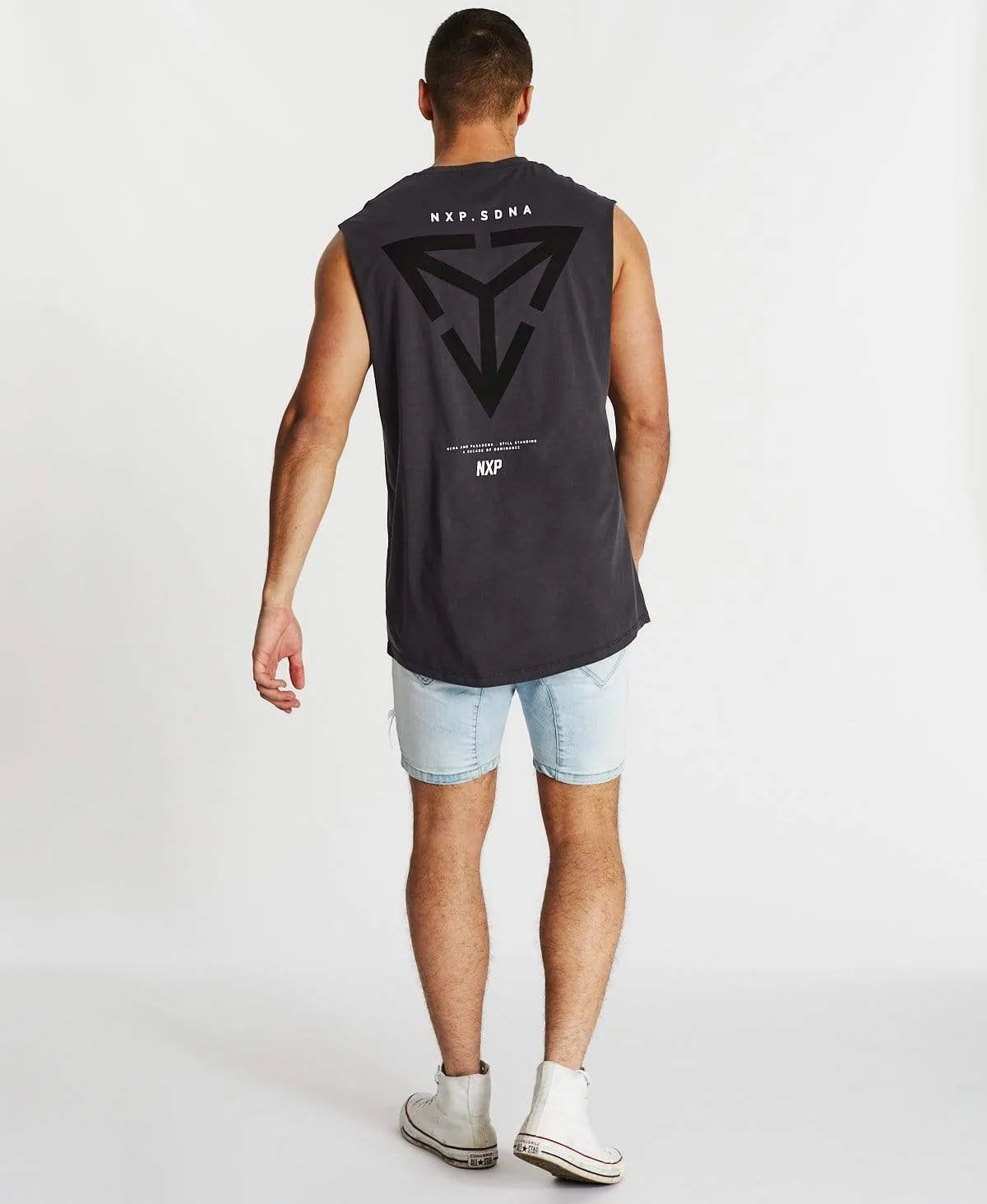 Equal Scoop Back Muscle Tee Pigment Asphalt sold by Neverland product image thumbnail 5