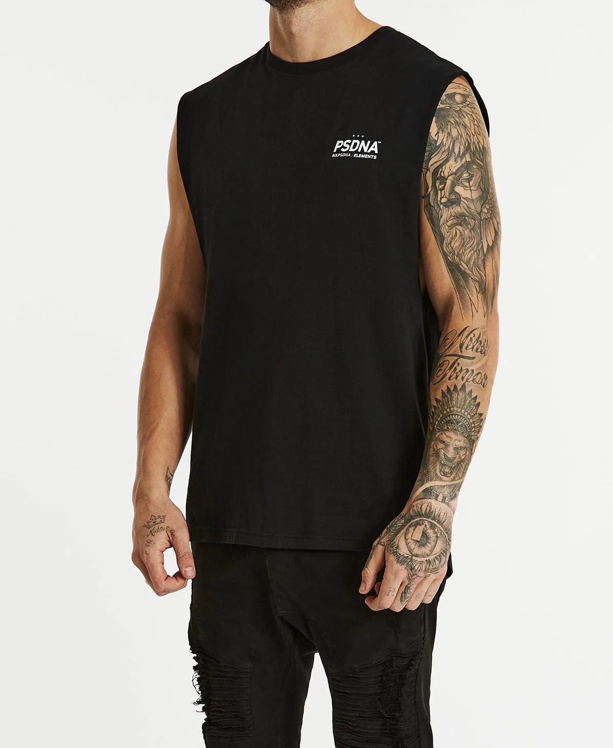 Autograph Scoop Back Muscle Tee Jet Black sold by Neverland product image thumbnail 4