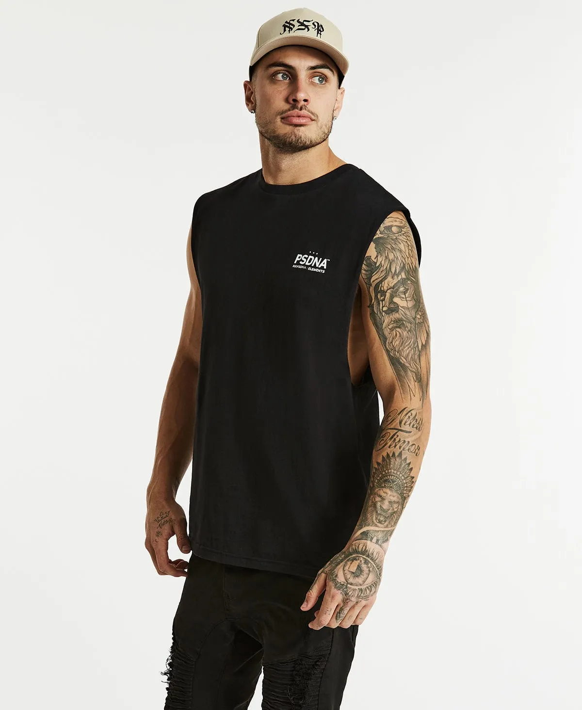 Autograph Scoop Back Muscle Tee Jet Black sold by Neverland product image thumbnail 2