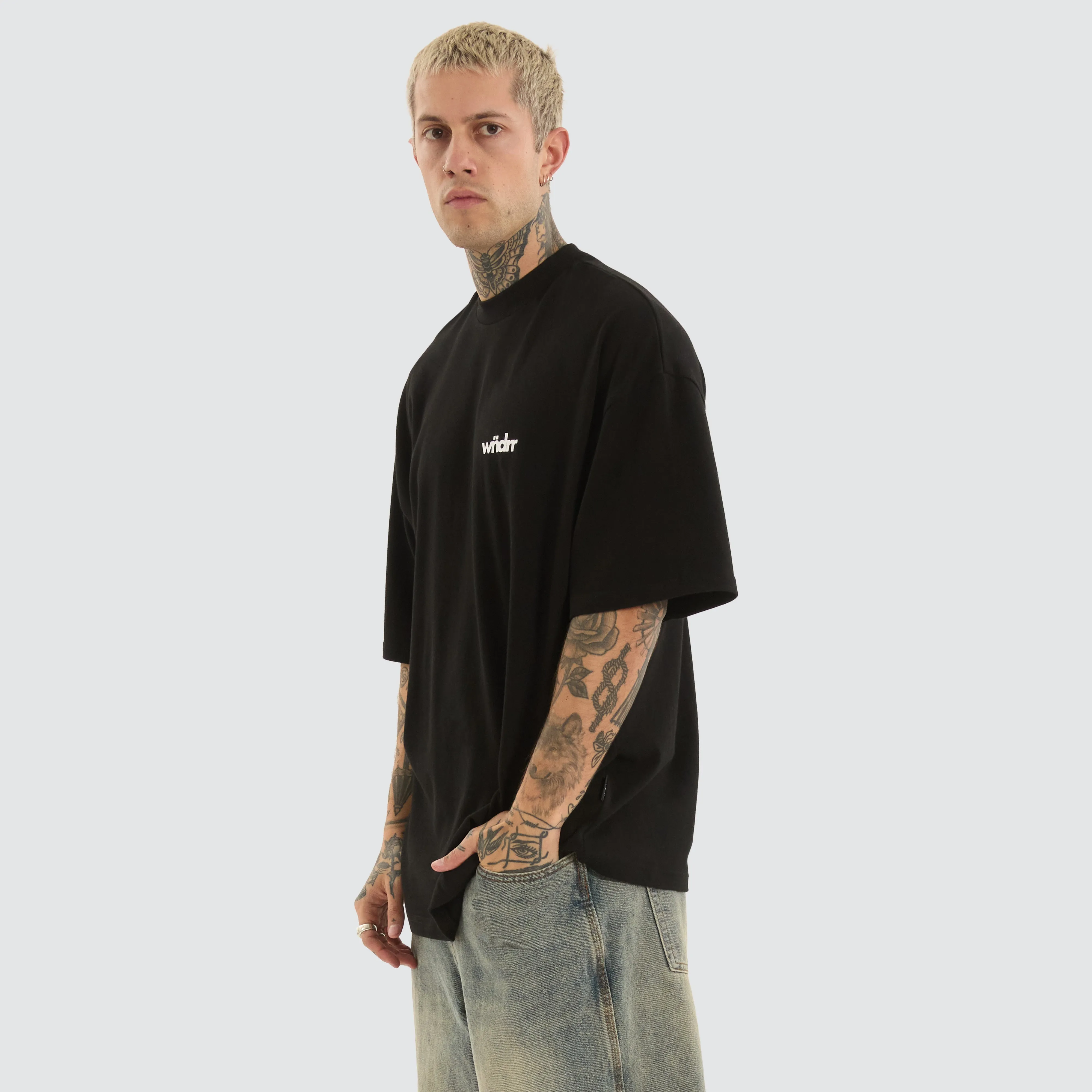 Violation Heavy Weight Tee Black sold by Neverland product image thumbnail 2