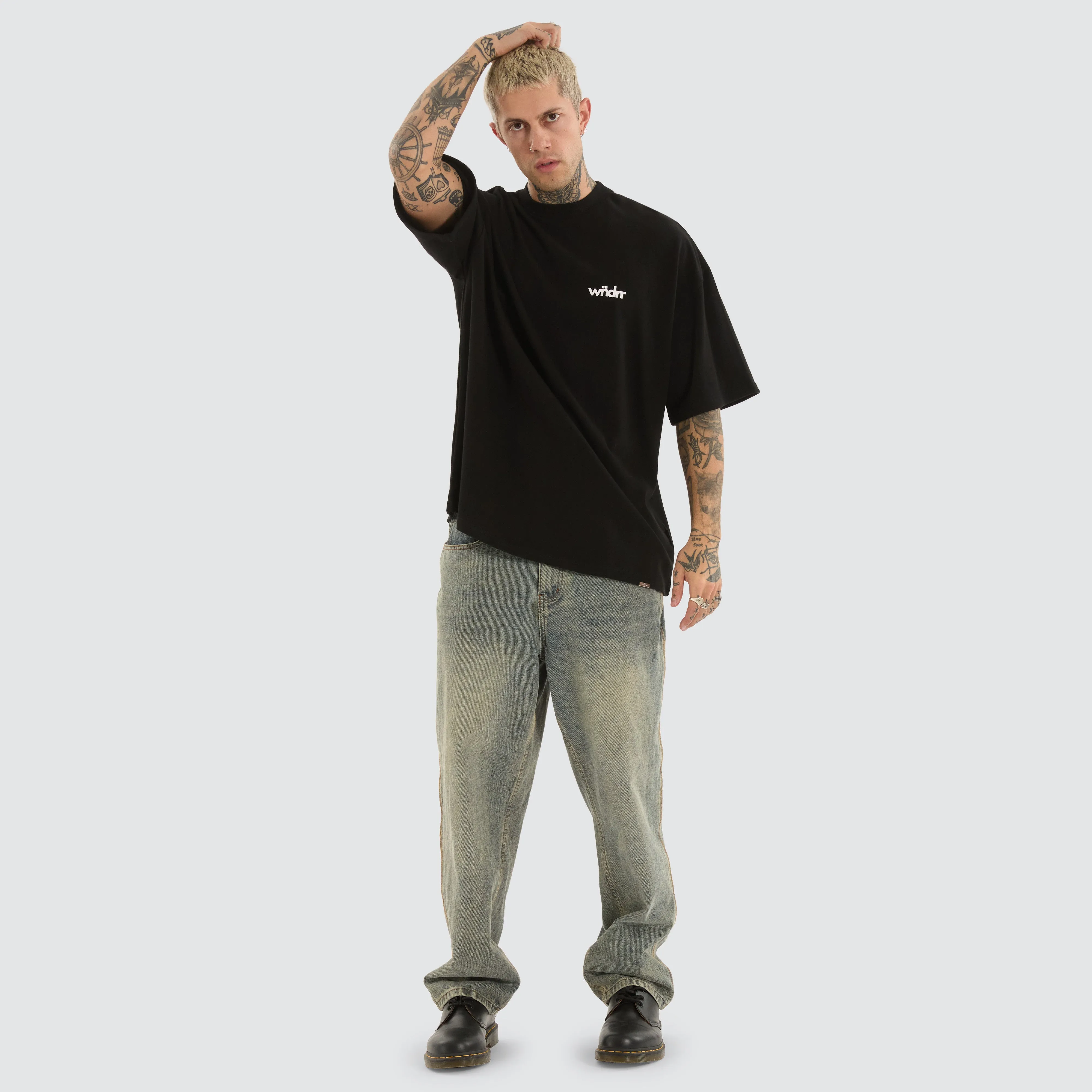 Violation Heavy Weight Tee Black sold by Neverland product image thumbnail 4