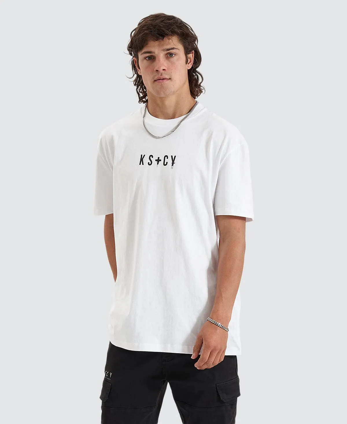 Private Relaxed T-Shirt White sold by Neverland product image thumbnail 3