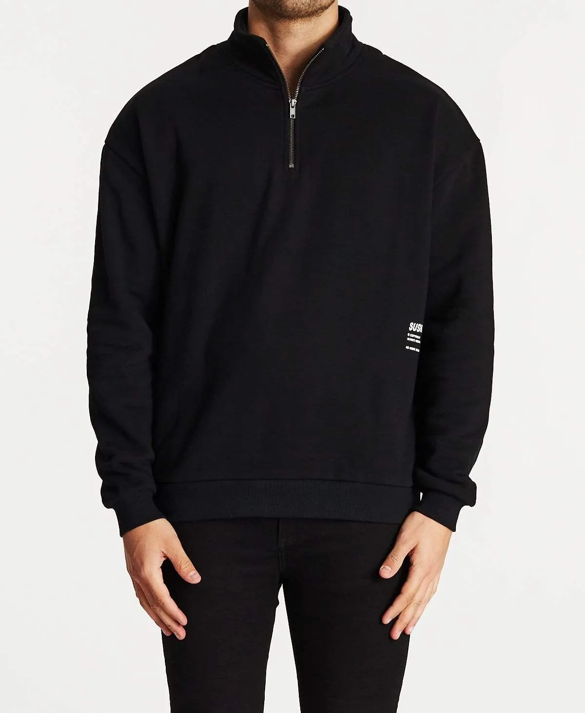 Freedom Pull Over Jumper Jet Black sold by Neverland