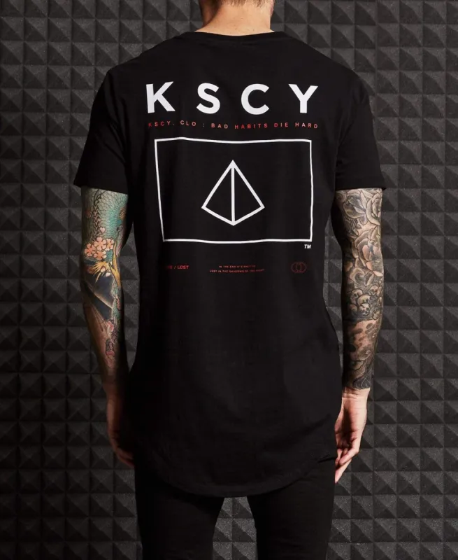 Dynasty Dual Curved T-Shirt Jet Black sold by Neverland