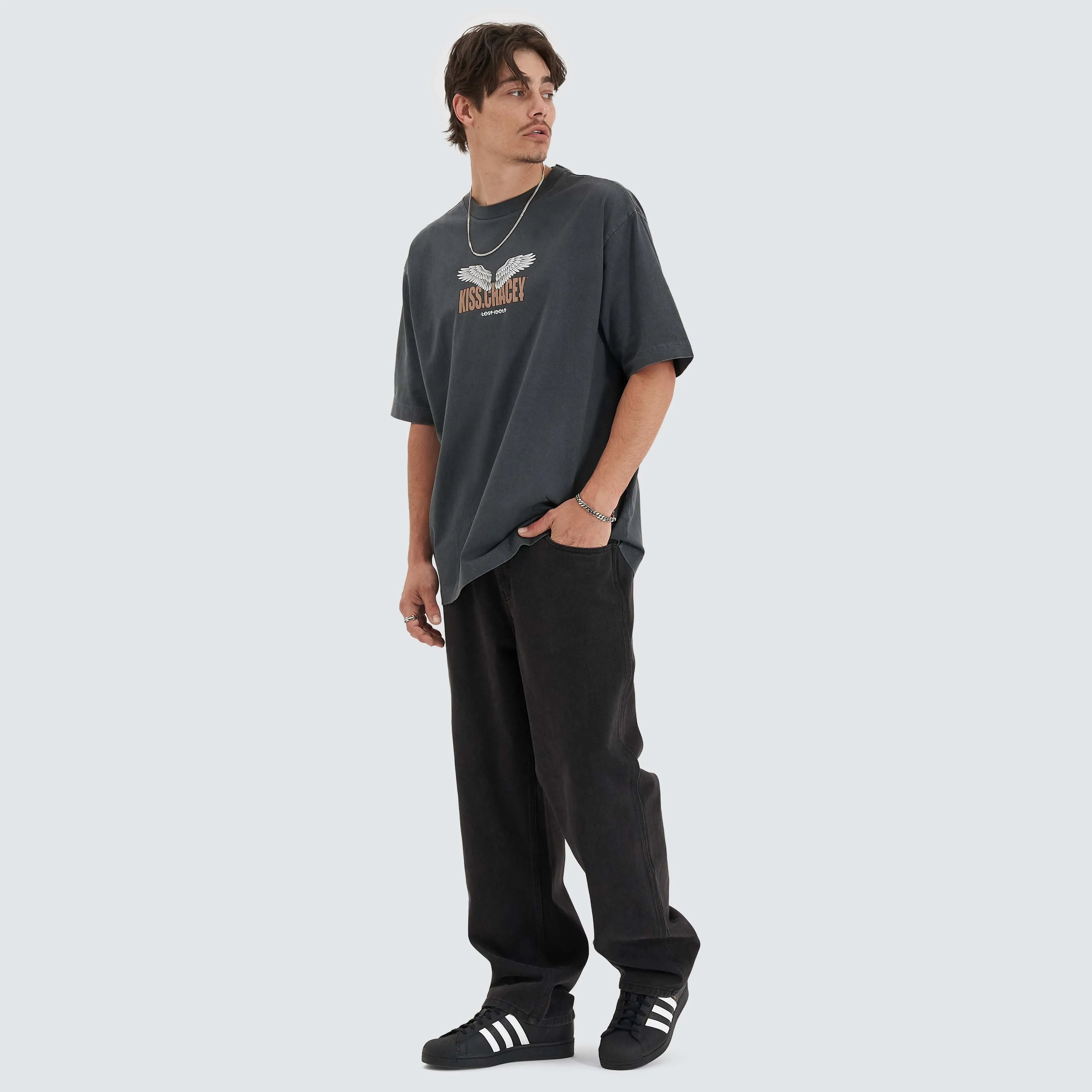 Ascend Heavy Oversized Tee Pigment Asphalt sold by Neverland product image thumbnail 5