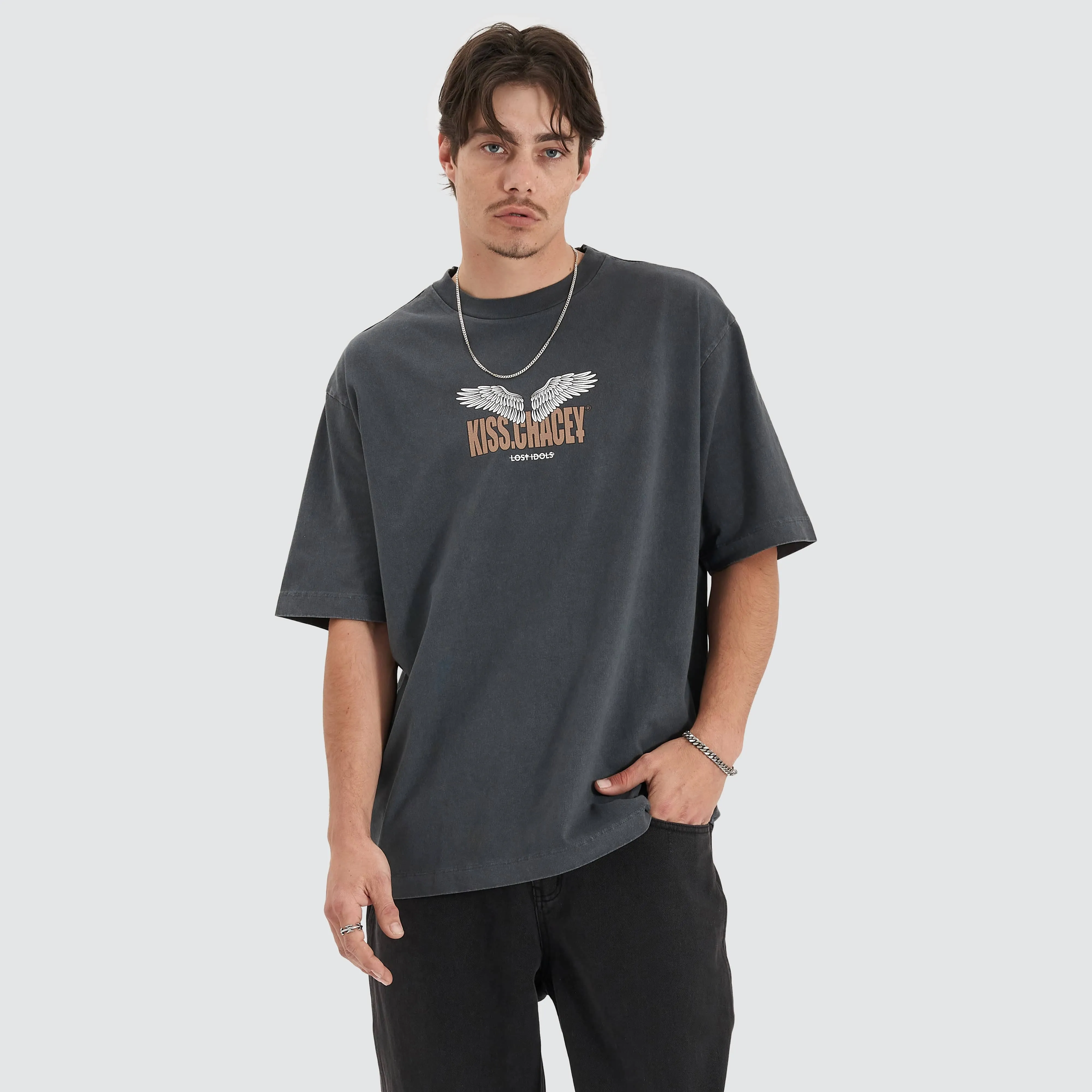 Ascend Heavy Oversized Tee Pigment Asphalt sold by Neverland