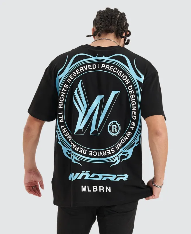 Repeat Box Fit T-Shirt Black sold by Neverland