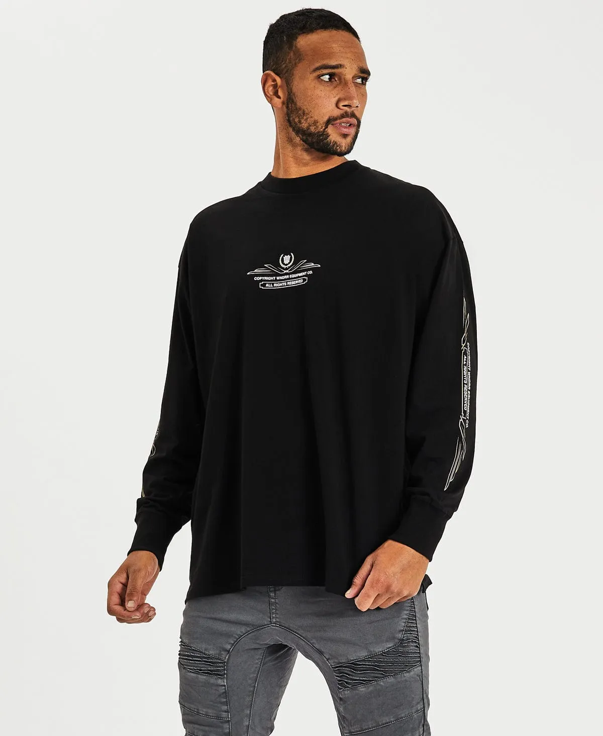 Capone Long Sleeve T-Shirt Black sold by Neverland product image thumbnail 4